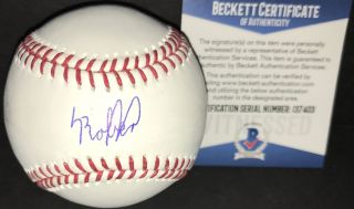 Luis Robert Chicago White Sox Autographed Signed Baseball Beckett