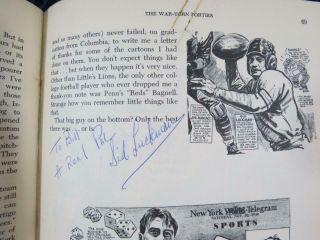 Sid Luckman (d.  1998) Signed Vintage Football Book