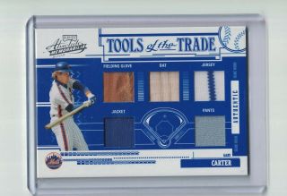 2005 Absolute Memorabilia Gary Carter Tools Of The Trade Jersey Bat Relic 9/15
