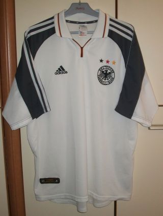 Germany National Team 2000/2001/2002 Home Football Shirt Jersey Adidas Size Xl