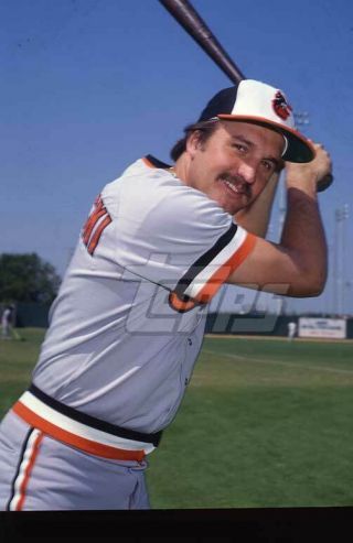 1982 Topps Baseball Card Final Color Negative Wayne Krenchicki Orioles