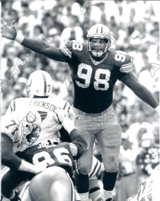1995 Green Bay Packers Football Player Defensive Line Gabe Wilkins Press Photo