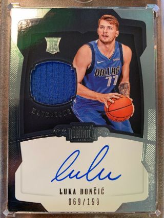 Luka Doncic Rookie Patch Auto Rpa Dominion 69/199