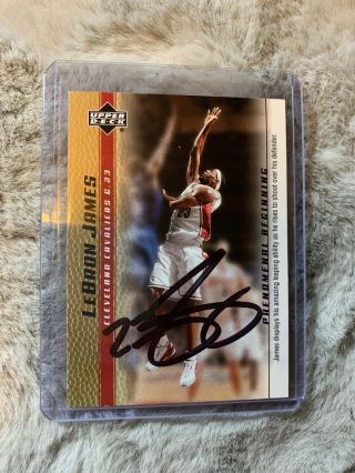 Lebron James Autographed Rookie Card 2004 12 Comes With 