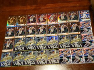 2019 Topps Chrome Jeff McNeil Pink & Sepia Refractor Parallel RC Lot×32  2