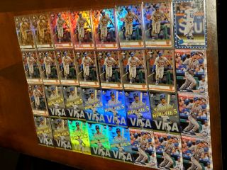 2019 Topps Chrome Jeff McNeil Pink & Sepia Refractor Parallel RC Lot×32  8