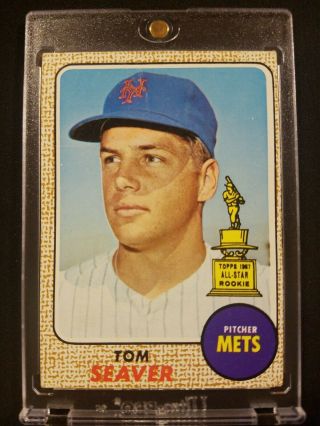 1968 Topps Rc All Star Tom Seaver York Mets Ny Rare 45
