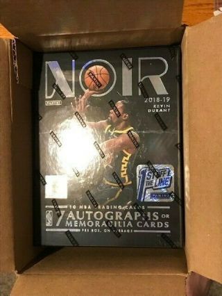 2018 - 19 Panini Noir Basketball Box First Off The Line Fotl Doncic Young In Hand