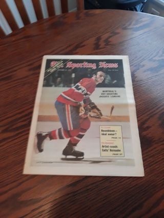December 23,  1972 - The Sporting News - Jacques Lemaire Of The Montreal Canadiens