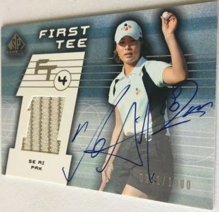 2003 Sp Game Golf Lpga Se Ri Pak Auto On Card Autograph Rookie Rc Hof /1500