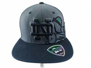 Notre Dame Fighting Irish Black / Gray Top Of The World Ncaa Slam Dunk Hat / Cap