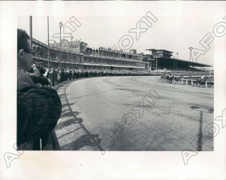 1967 Sportsman Park Closing Day Illinois Derby Race Press Photo