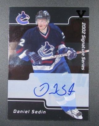 Daniel Sedin 2001 - 02 Bap Signature Series Autographs 51