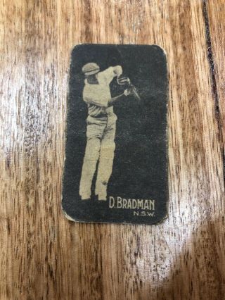 C1930s Don D G Bradman Allans Steam Rollers Trading Card