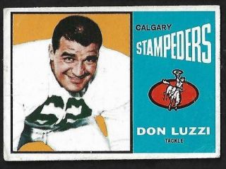 1964 Topps Cfl Football: 15 Don Luzzi,  Calgary Stampeders