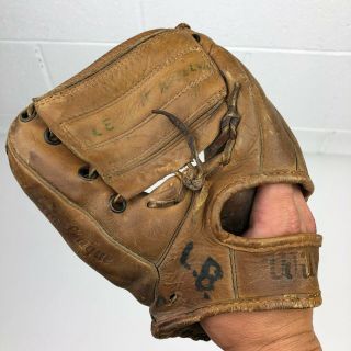 Vintage Wilson Major League Baseball Glove 55461 LH Thrower Lefty 3
