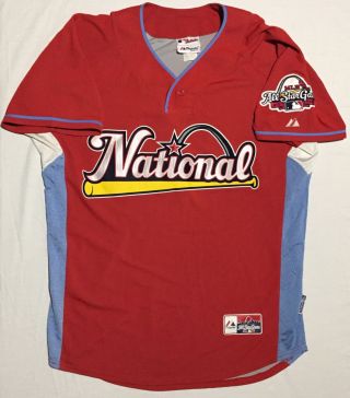 Majestic Authentic Cool Base All Star Game National League Red Blank Jersey - M
