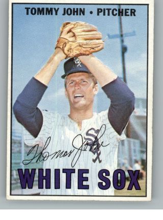 1967 Topps Baseball High Number 609 Tommy John