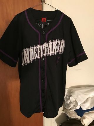 Wwe The Undertaker Baseball Jersey Size Large Black
