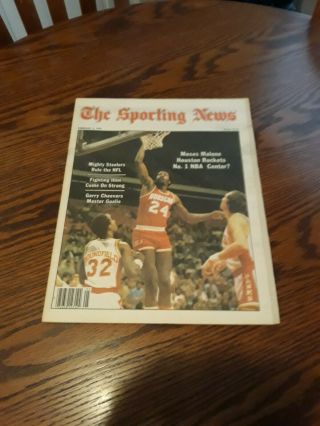February 3,  1979 - The Sporting News - Moses Malone Of The Houston Rockets