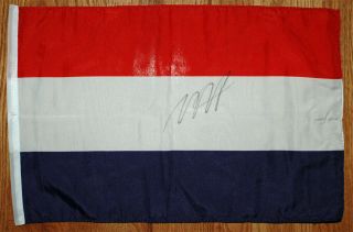 Max Verstappen Signed 11x17 Inches The Netherlands Flag