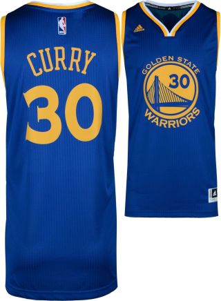 Stephen Curry Golden State Warriors Adidas Blue Swingman Jersey Size Xl