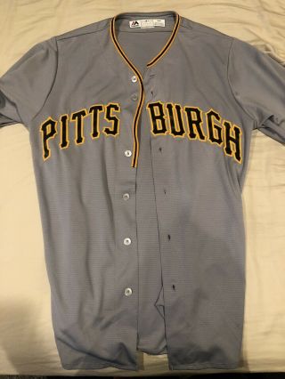 Pittsburgh Pirates Majestic Mlb Medium Grey Jersey -