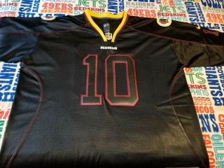 Nike On Field Nfl Redskins Robert Griffin Iii 10 Jersey Rare Black Red,  Gold 56