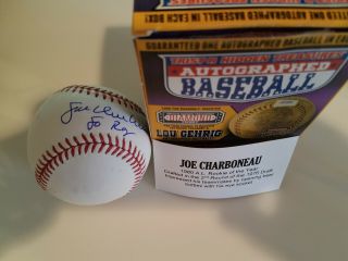 Tristar Hidden Treasures - Joe Charboneau Autographed Baseball Auto