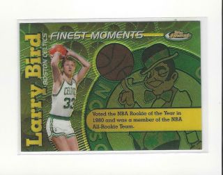 2006 - 07 Finest Moments Refractor Lb Larry Bird Celtics