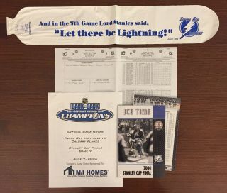 2004 Nhl Stanley Cup Finals Gm 7 Program,  Package Tb Lightning Vs Calgary Flames