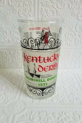 Authentic 1973 Kentucky Derby Frosted Glass Secretariat Triple Crown Winner