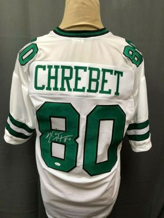 Wayne Chrebet 80 Signed Jersey Ny Jets Auto Sz Xl Jsa Witnessed