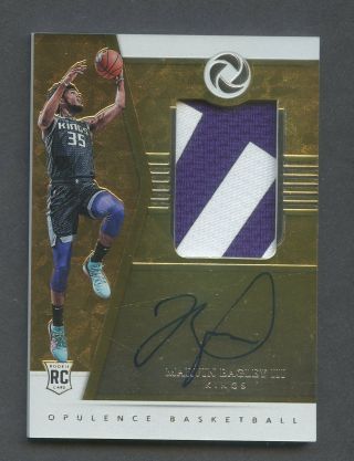 2018 - 19 Panini Opulence Marvin Bagley Iii Rpa Rc Rookie Patch Auto 65/79