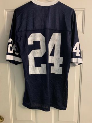 Penn State Nittnay Lions 24 Blue Nike football Jersey Adult Size Large 2