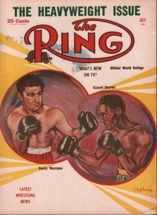 Rocky Marciano Exxard Charles The Ring July 1954 051518dbx
