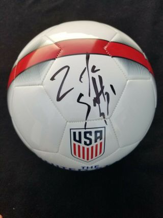 Zack Steffen Signed Usmnt Nike Usa Soccer Ball Man City/exact Proof