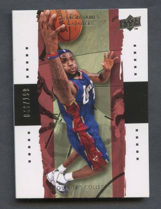 2009 - 10 Upper Deck Exquisite Lebron James Cleveland Cavaliers 46/199