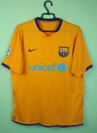 Fc Barcelona Shirt 2006 Away Large Jersey Men 