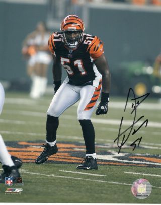 Odell Thurman Signed 8x10 Photo Auto Autograph Cincinnati Bengals Nfl Football