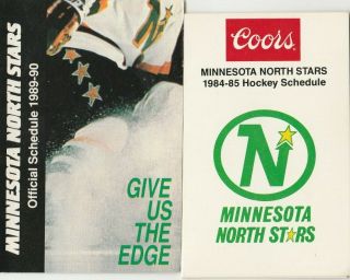 Vintage Nhl Minnesota North Stars Hockey Schedules