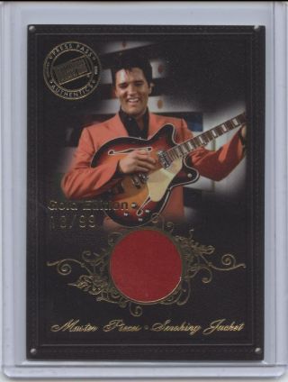 2008 Pp Elvis Presley Btn Worn Smoking Jacket Sp 18/99 Singer Memorabilia