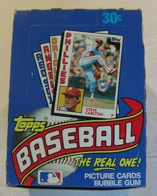 1984 Topps Baseball Wax Box - 36 Packs - New/
