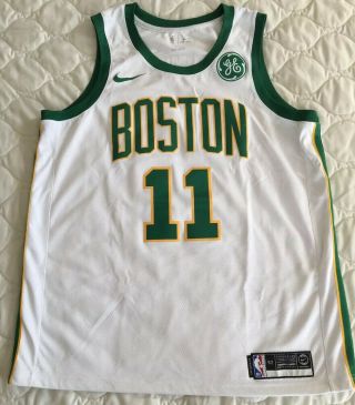 Nike Nba Boston Celtics Kyrie Irving City Swingman Jersey White/green/gold Xl