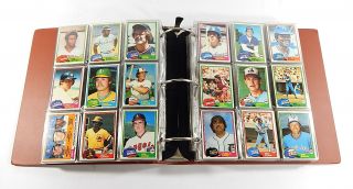 1981 Topps Baseball Complete Set In Binder (726 Cards) Ryan Henderson Rose
