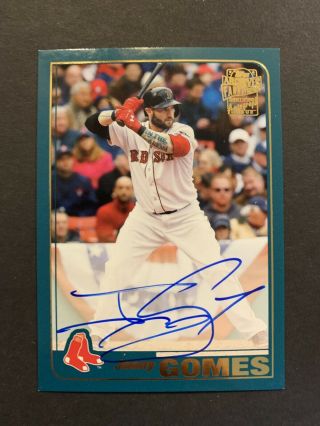 2019 Topps Archives Jonny Gomes Fan Favorites Auto Autograph Red Sox