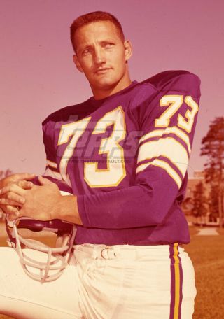 1961 Topps Football Color Negative.  Bill Bishop Vikings