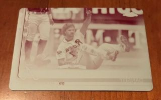 Dansby Swanson 2019 Topps Chrome 169 Printing Plate Magenta 1/1 Braves 1 Of 1
