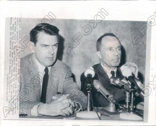 1966 Los Angeles Rams Dan Reeves Names George Allen Head Coach Press Photo