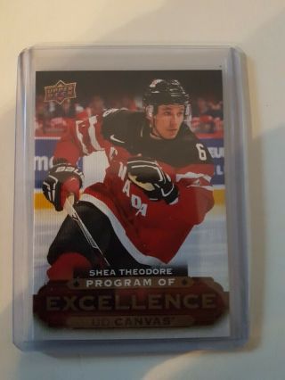 2015 - 16 Upper Deck Canvas Program Of Excellence C268 Shea Theodore